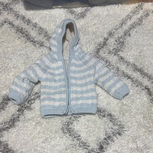 Angel Dear Blue and White Striped Kids Sweater